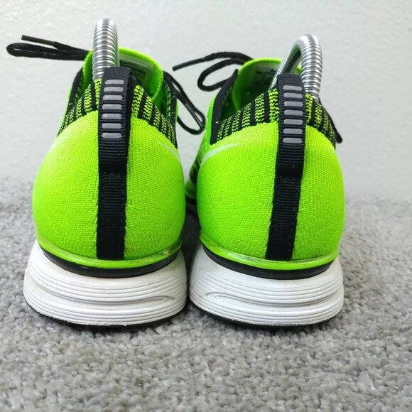 Nike Flyknit Trainer Electric Green Mens 7.5 Running Shoes Low Top 532984-301 - Picture 7 of 9
